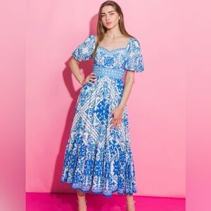 Flying Tomato Woven Midi Dress